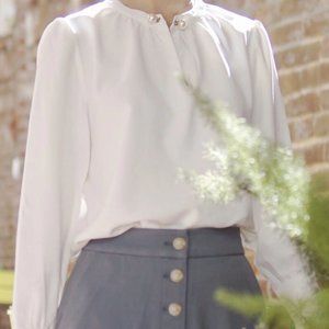 Buvette Pearl Blouse  in Ivory